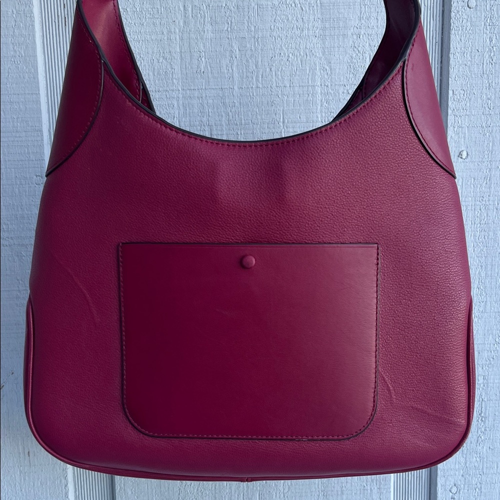 Kate Spade Aster Shoulder Bag Cranberry Cocktail Pebbled Leather EUC WKR00567 - Picture 4 of 12